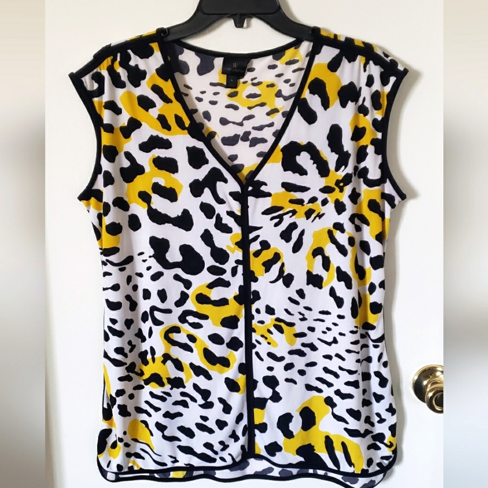 Worthington Leopard Sleeveless Blouse